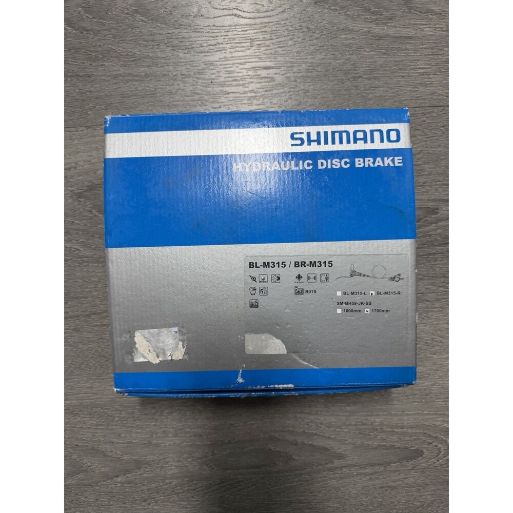 Shimano BL-M315 BR-M315 Hydraulic Disc Brake Rear 1700mm Black MTB
